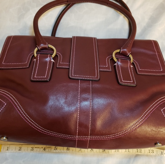 Coach leather satchel - Picture 3 of 5